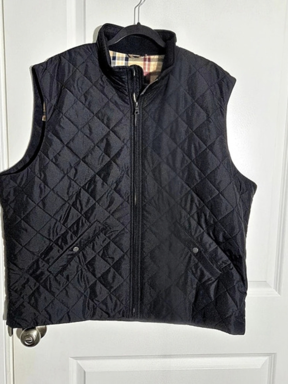 Brooks Brothers Quilted Vest Black 2XL